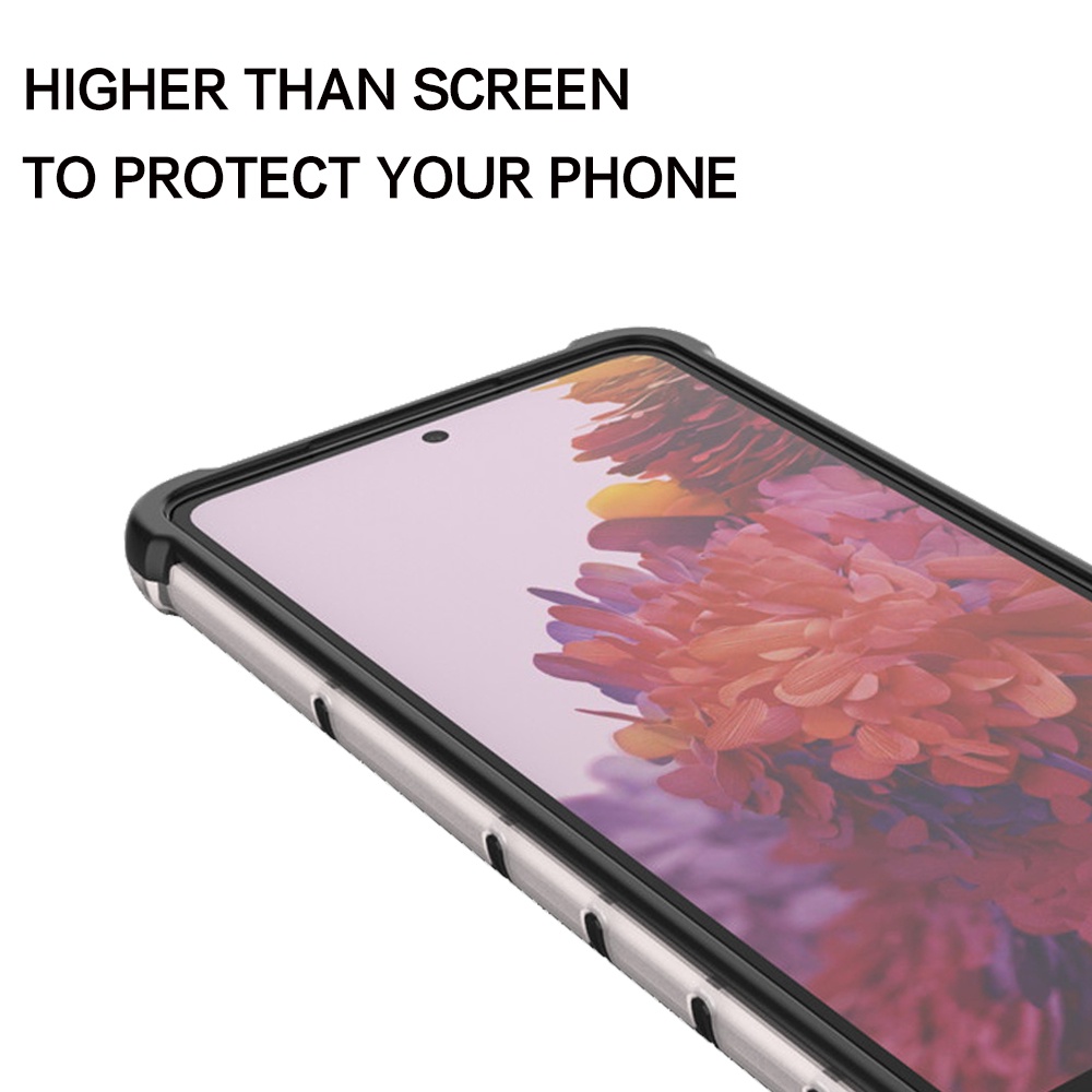 Ốp Điện Thoại Nhựa Cứng Trong Suốt Chống Sốc Họa Tiết Tổ Ong Cho Samsung Galaxy A03 Core A13 A23 A53 A73