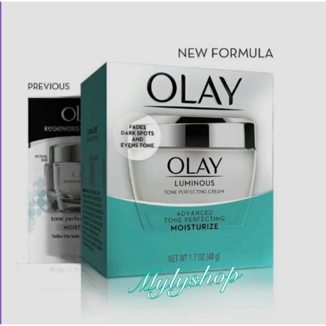 Kem olay trắng sáng mờ nám và tàn nhang Olay Luminous Tone Perfecting cream 48g