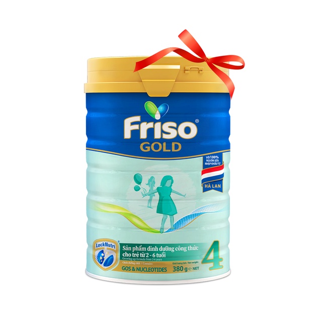 [Tặng 1 Lon Friso Gold 4 380gr] Combo 2 Sữa Bột Friso Gold 4 1400g