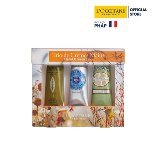 Kem dưỡng tay chiết xuất từ hạnh Nhân Cỏ Roi Ngựa &amp; Bơ đậu Mỡ 3 x 30m L'Occitane