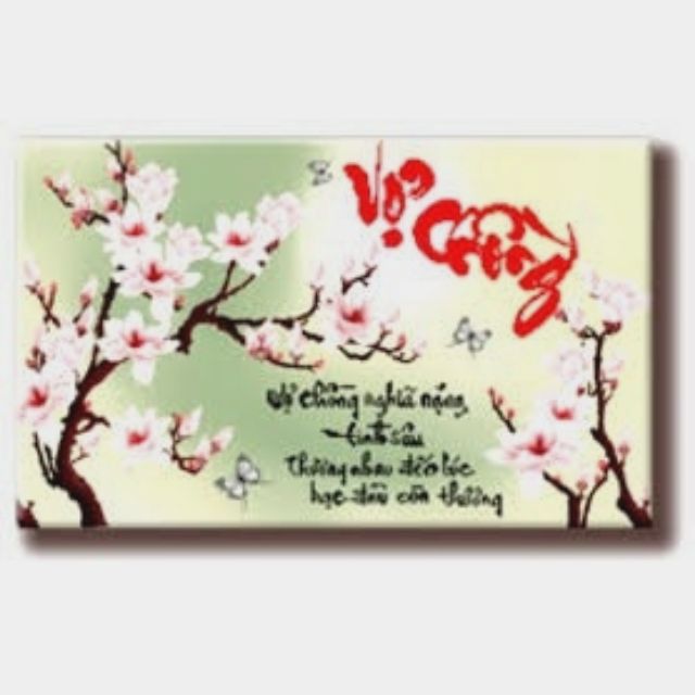 Tranh Đính Đá Vợ Chồng DF167 75X49cm