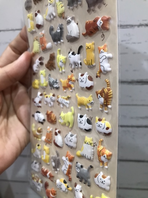 Sticker trang trí sổ tay, sổ nhật ký MOSHI MOSHI THÁI LAN