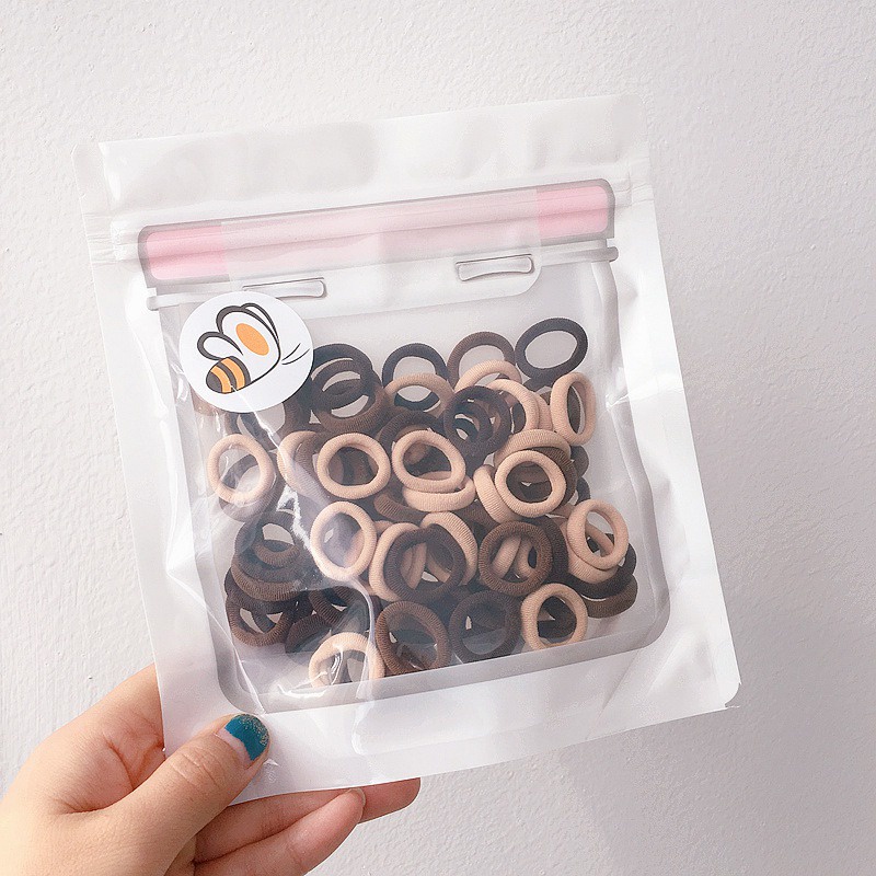 Túi dây buộc tóc cao su co giãn nhiều màu sắc cho bé gái