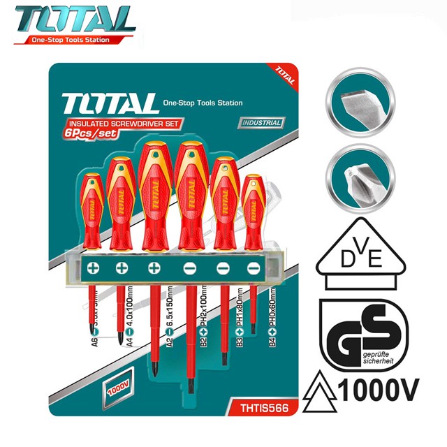 BỘ 6 TUA VÍT CÁCH ĐIỆN TOTAL THTIS566