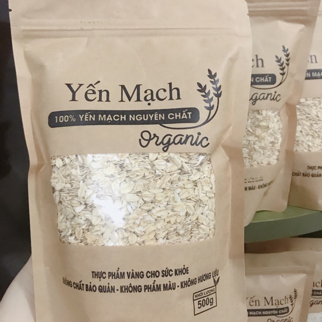 Yến mạch Úc tươi organic Úc hỗ trợ giảm cân, ăn dặm gói 500g