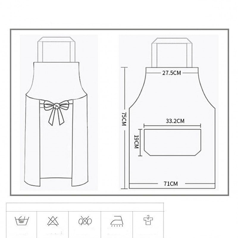 Tạp dề hình chú heo dễ thương chống bẩn dầu và nước khi nấu ăn/nướng thịt BBQ trong nhà bếp/vẽ tranh/làm đồ thủ công