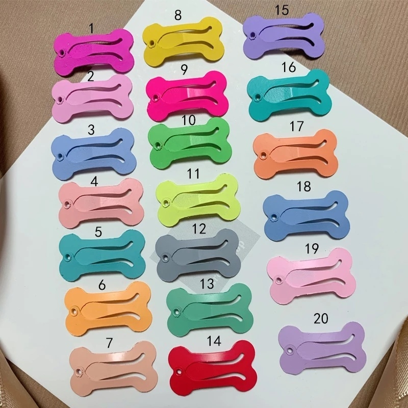 Set 5 Kẹp Lông Thú Cưng Bằng Hợp Kim Màu Sắc Ngẫu Nhiên Chất Lượng Cao