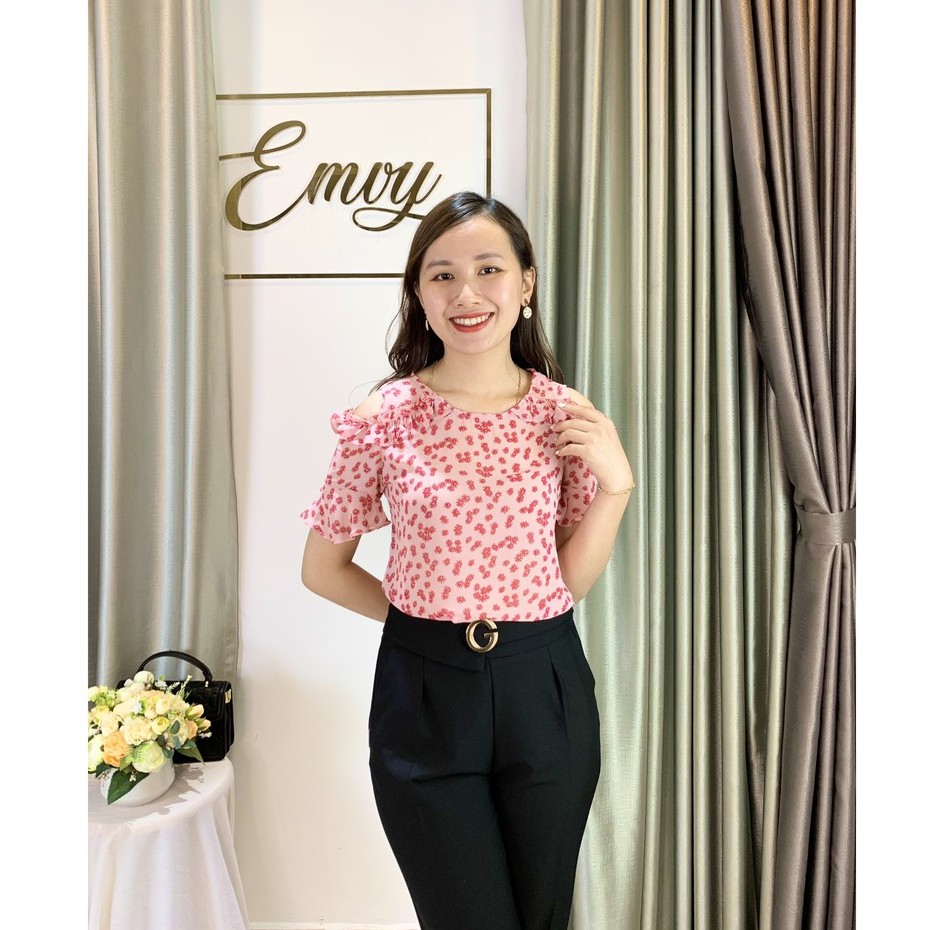 Áo sơ mi nữ công sở vải voan hoa cúc Emvy - A11 | BigBuy360 - bigbuy360.vn