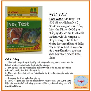 Sera NO2 Test Kit Đo Nồng Độ NO2 Trong Ao Nuôi Tôm Cá - Germany DOPA.COM.VN