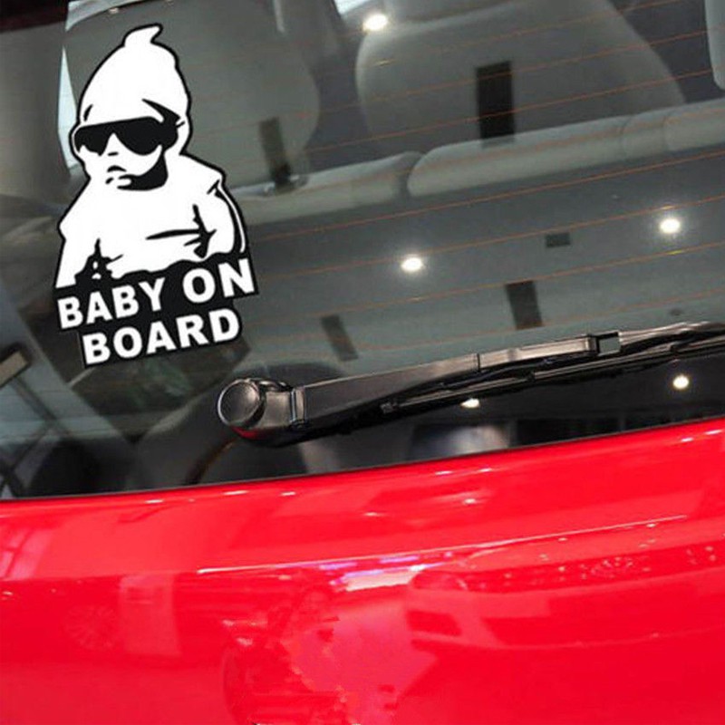 Sticker Dán Họa Tiết &quot;baby On Board&quot; Cho Xe Ô-tô