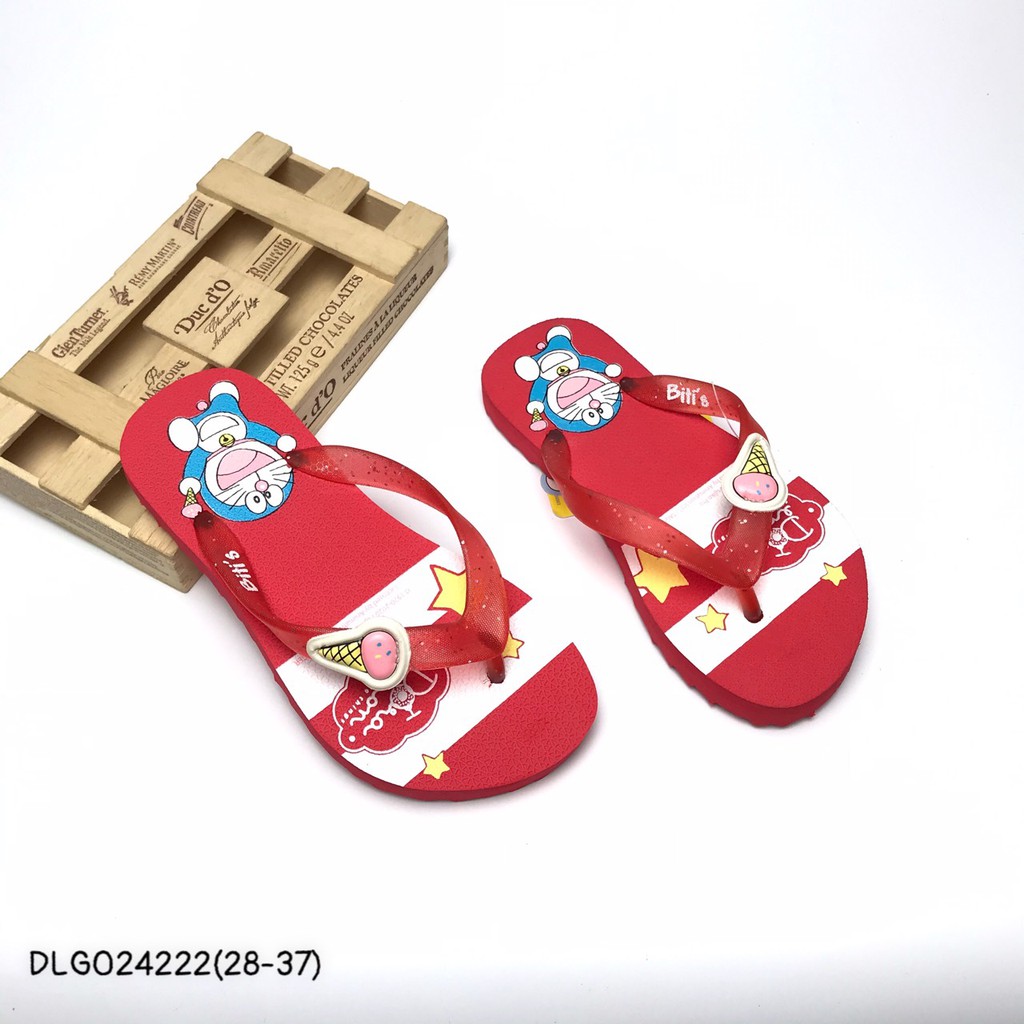 Dép kẹp bé gái BlTIS 28-37 ❤️FREESHIP❤️ Dép xỏ ngón bé gái Doraemon DLG024222