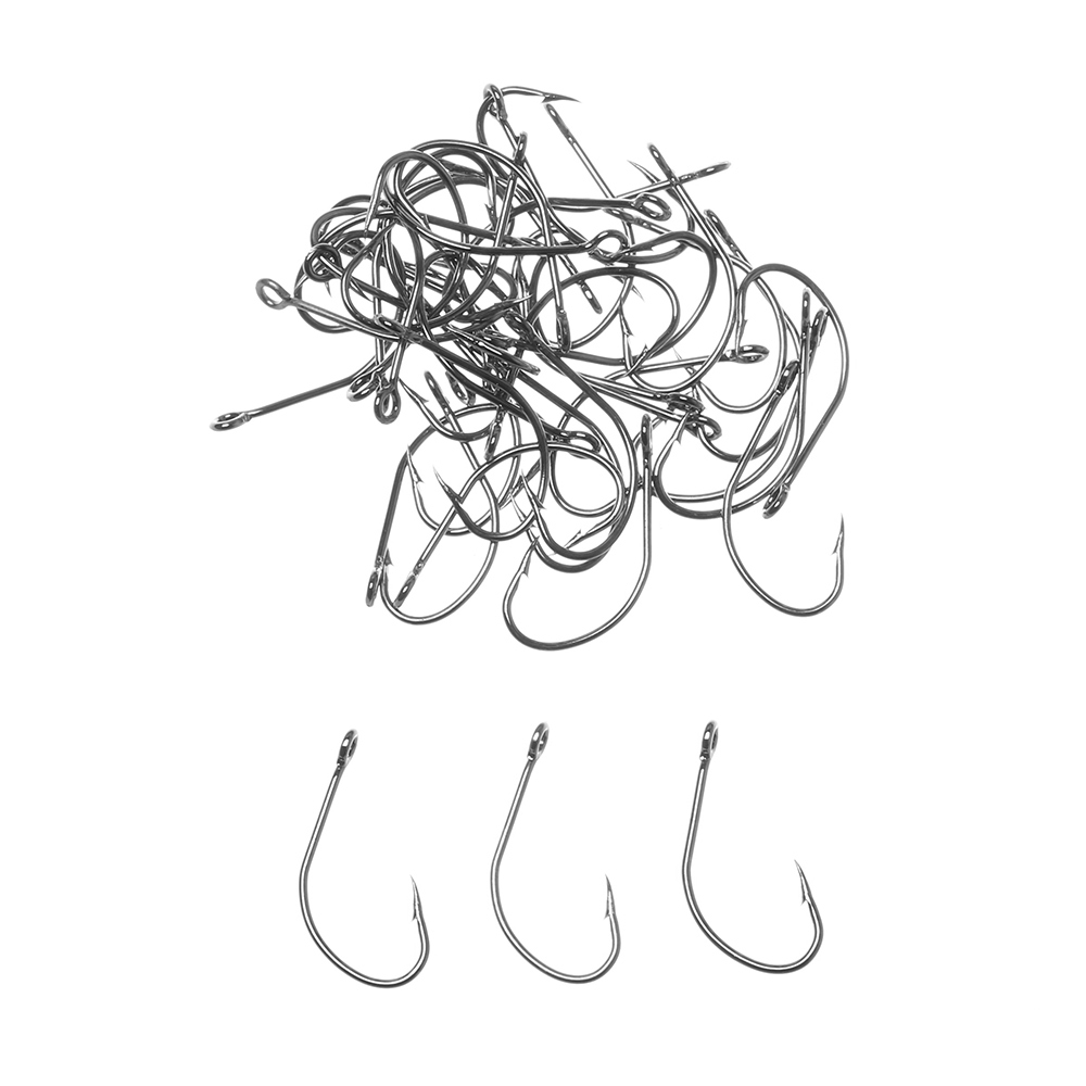 Bộ 100 Móc Câu Cá Bằng Thép Carbon