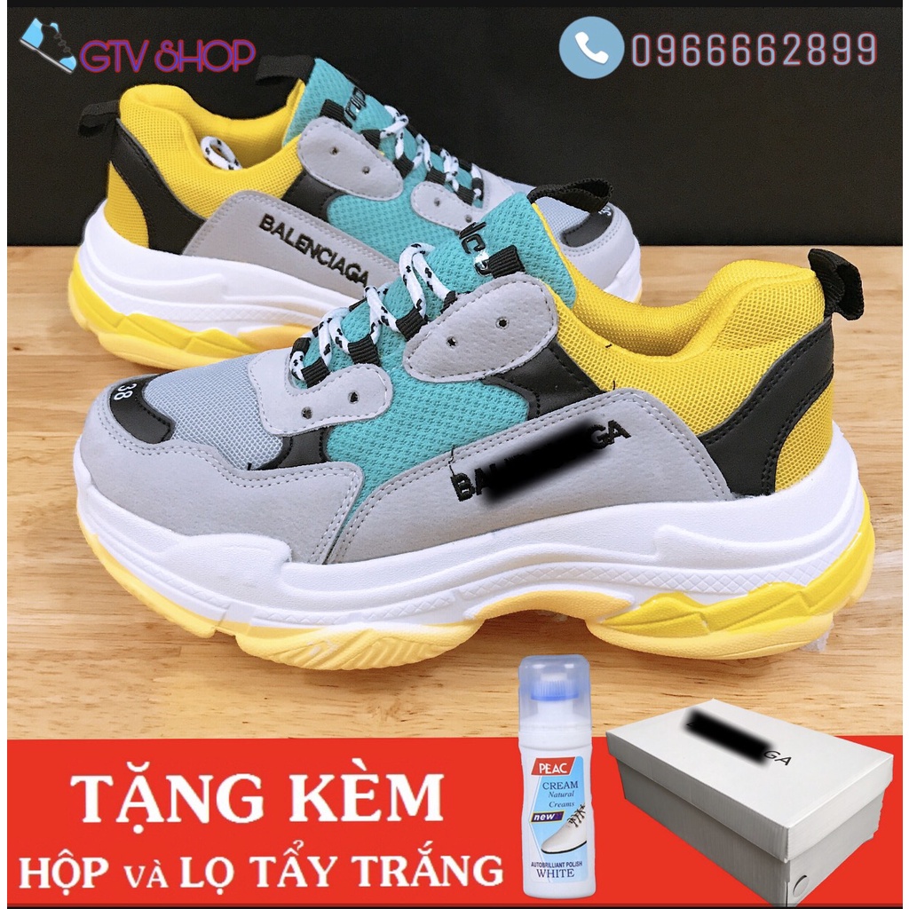 [Full hộp, bill + Tặng lọ vệ sinh giày] Giày thể thao nam nữ sneaker 3len 6 mẫu hot, size 36-43.     .