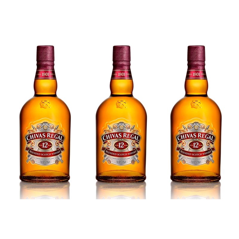 Vỏ Chai Rượu Ngoại Chivas 12 Châu Âu Thủy Tinh 700ml Sang Trọng.