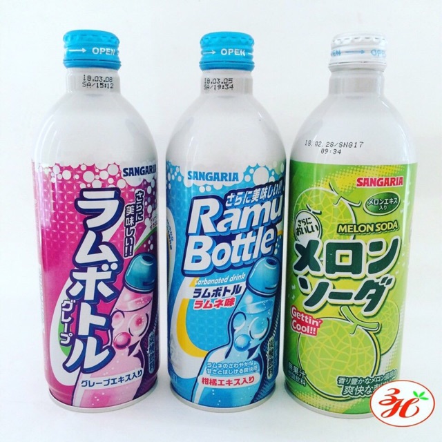 Nước Soda Sangaria chai 500ml date T12/22 Nhật Bản