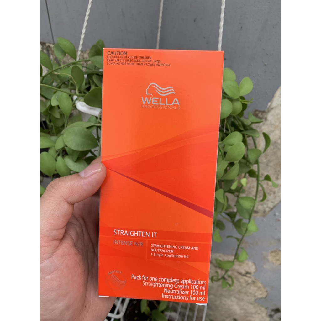 BỘ THUỐC DUỖI TÓC WELLA STRAIGHTEN IT 100ML X2