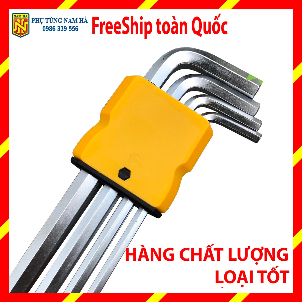 Bộ lục giác lục lăng đầu bi đa năng 9 món