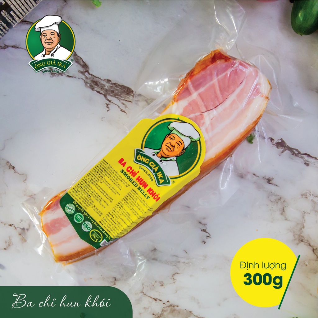 Ba chỉ hun khói Ông già IKA 300g
