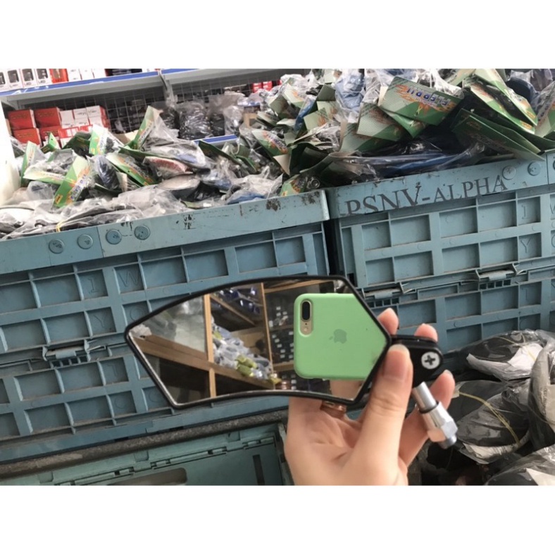 Gương xe máy hình lưỡi liềm thời trang giá rẻ. cam kết uy tín