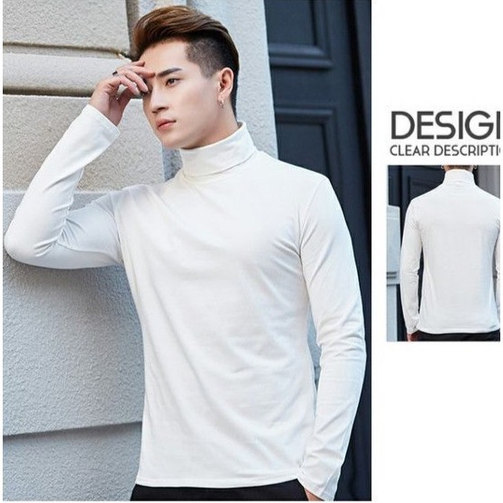 Áo thun cổ lọ tay dài form body | BigBuy360 - bigbuy360.vn