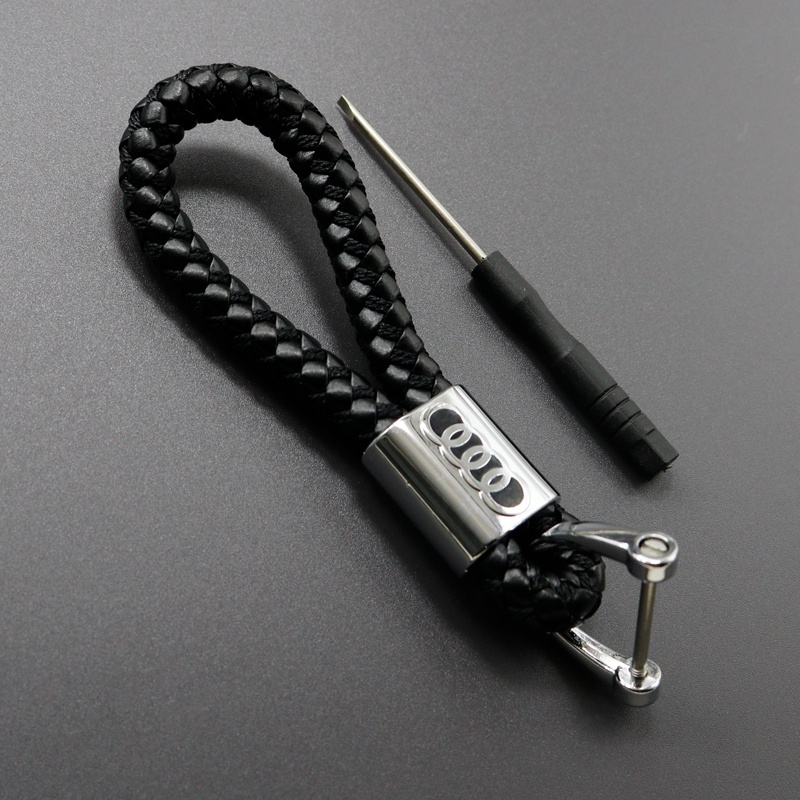 Móc Khóa Dây Thừng In Logo 3D Cho Xe Hơi Audi