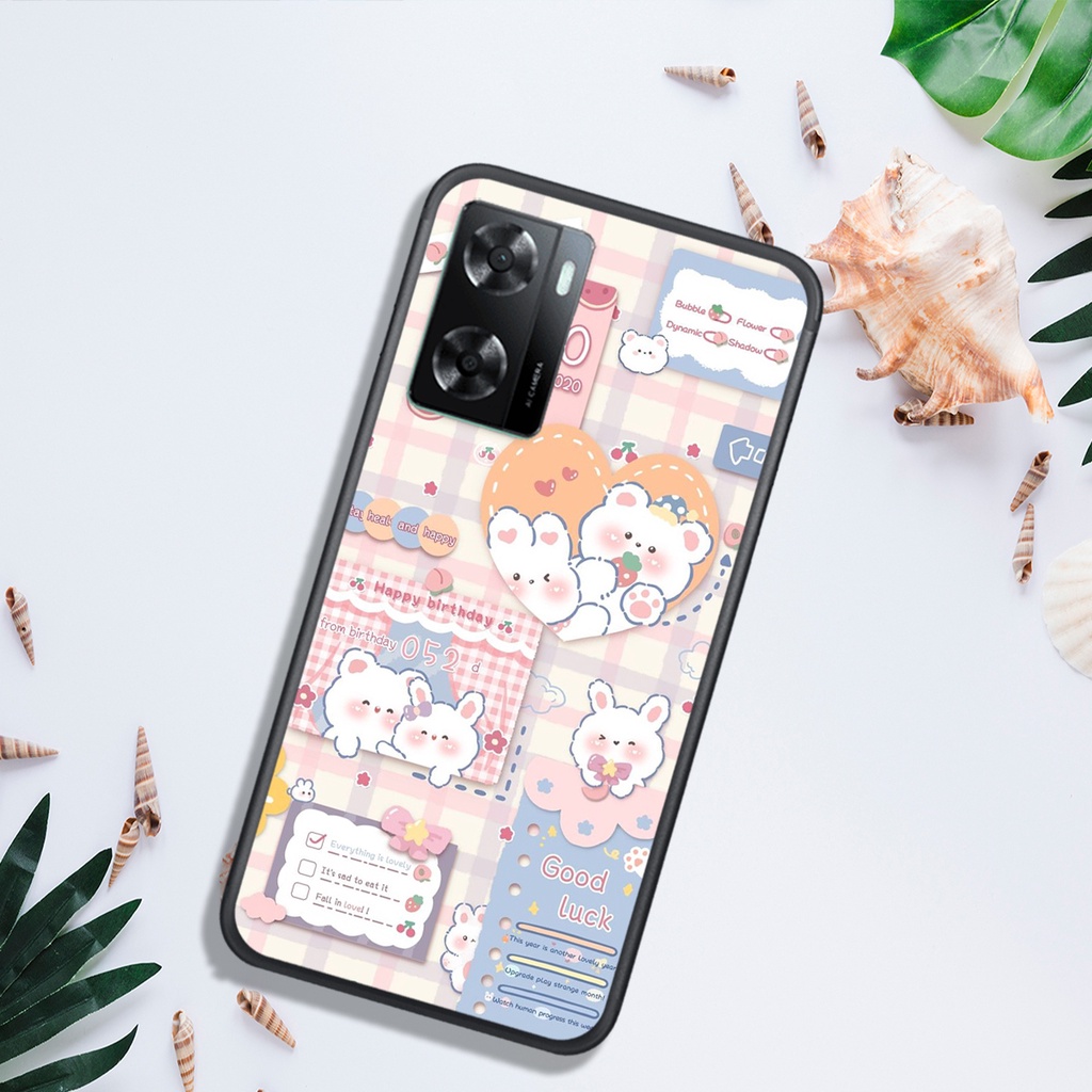 ỐP LƯNG OPPO A57 4G (2022), IN HÌNH GẤU NÂU CHOCOLATE ĐÁNG YÊU.