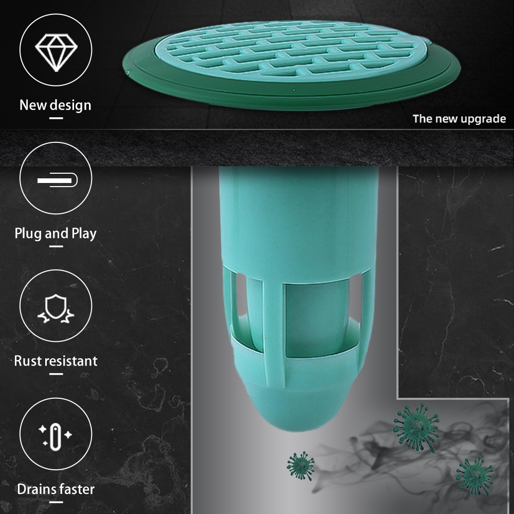 Nắp Silicone Đậy Cống Thoát Nước Sàn Nhà Tắm / Nhà Bếp Khử Mùi Chống Nghẹt