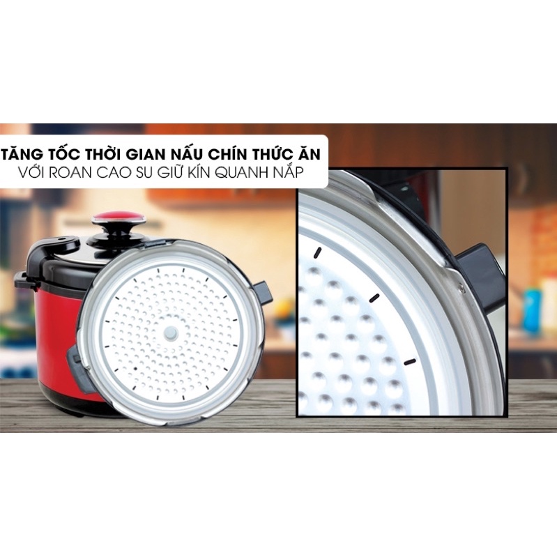 Nồi áp suất điện Sunhouse SHD1755 5 lít Sunhouse SHD-1552 5 lít Hàng chính hãng 100% bảo hành 12T hàng trưng bầy mới 99%
