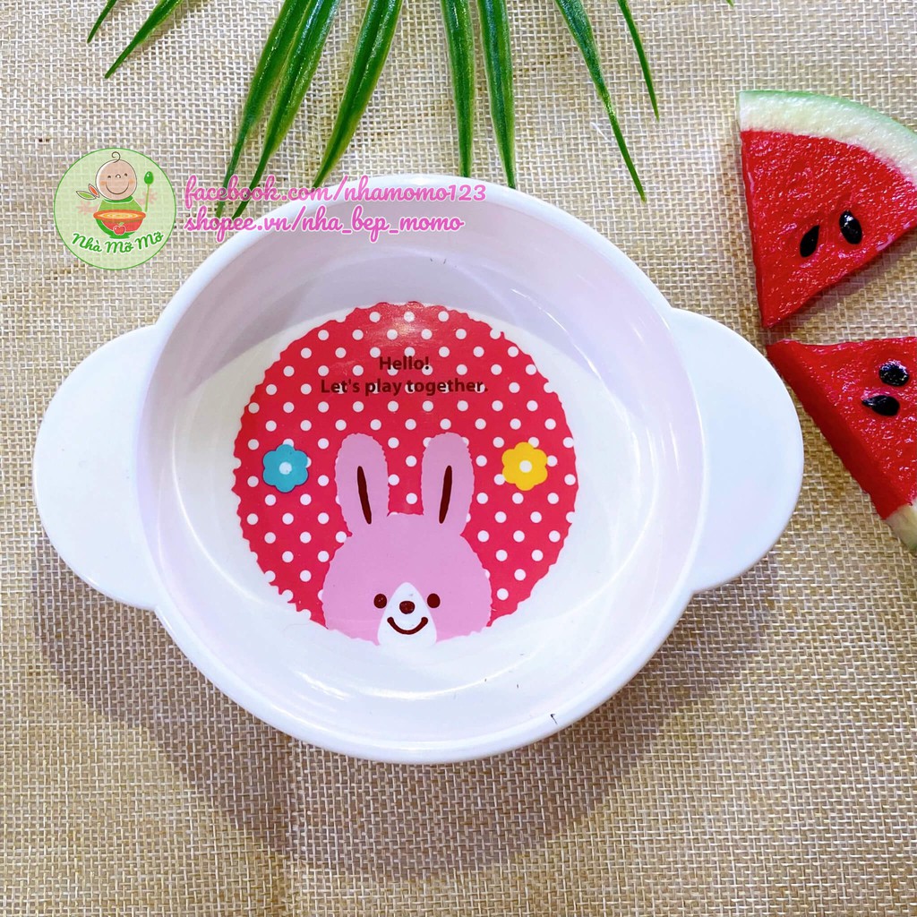 Chén Bát ăn cho bé có quai cầm Nakano  - Nhà Mỡ