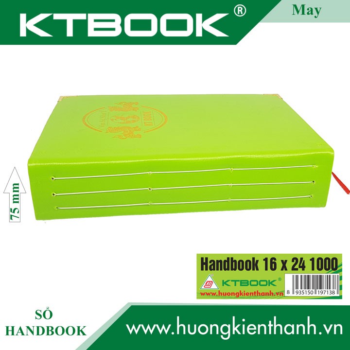 [HOT] SỔ GHI CHÉP BÌA DA HANDBOOK CAO CẤP 1000 trang size 16 x 24 cm ruột giấy in caro (MAY GÁY)