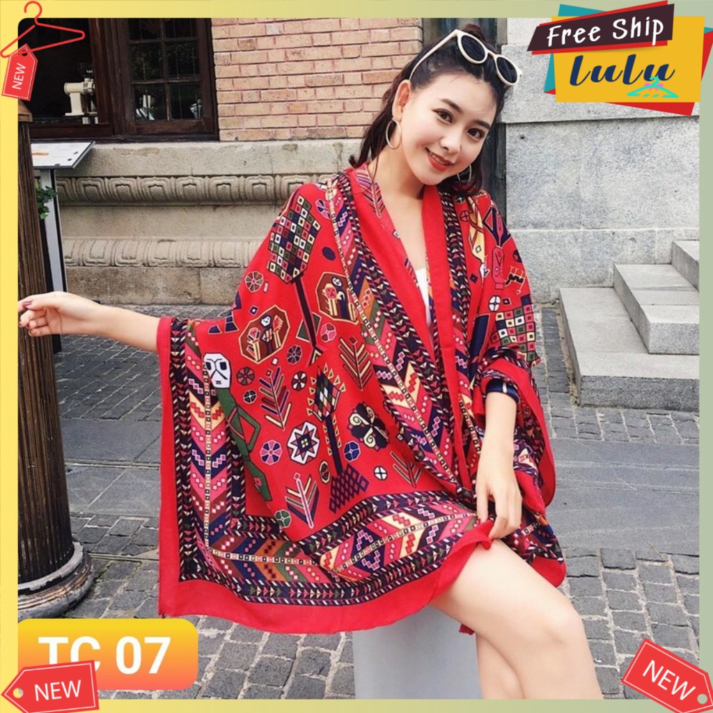 Khăn Choàng BOHO. Khăn Quàng Cổ Nữ BOHO, Đạo Cụ Sống Ảo Quanh Năm Lulu Shop