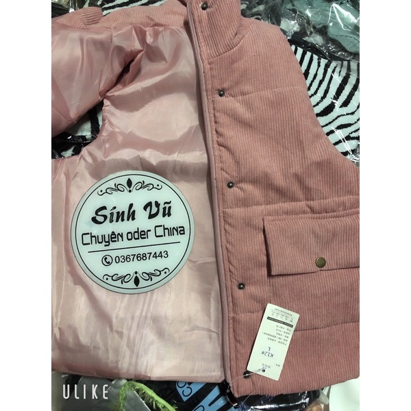 Áo phao gile nhung ,áo khoác nhung tăm (size vừa khách tham khảo muốn rộng nhỉnh size) sẵn | BigBuy360 - bigbuy360.vn