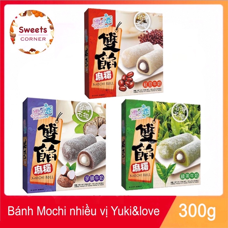 Bánh Mochi Nhiều Vị Yuki&amp;love Đài Loan 300g (3 vị)