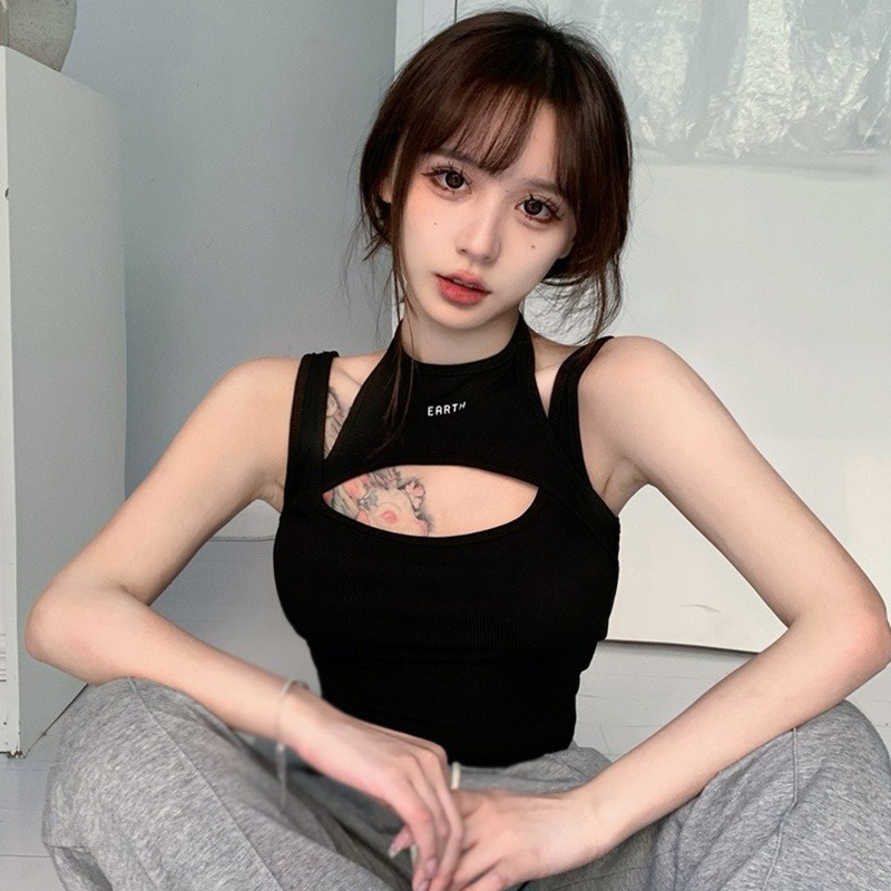 Áo Tank Top Sát Nách Thiết Kế Khoét Quyến Rũ