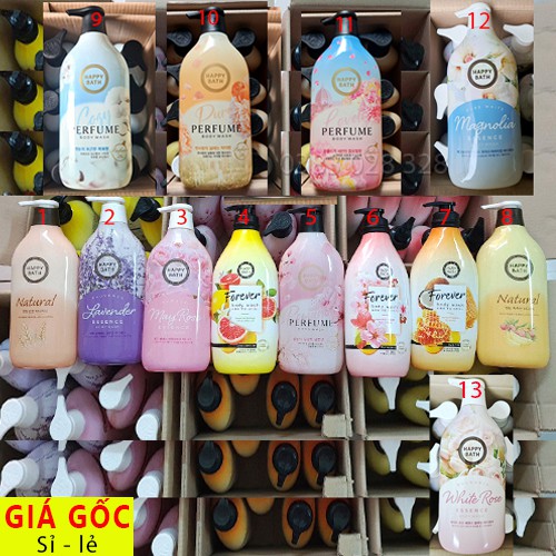 Sữa tắm Happy Bath 900ml Hàn Quóc