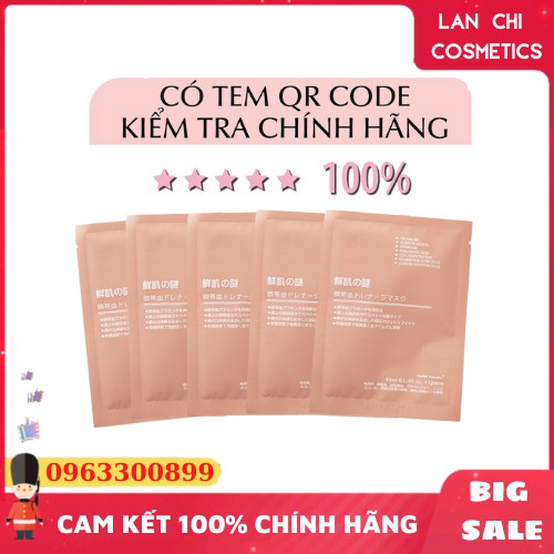 [5 MIẾNG] Mặt nạ nhau thai tế bào gốc Rwine Beauty Stem Cell Placenta Mask - nâng cơ cấp tốc