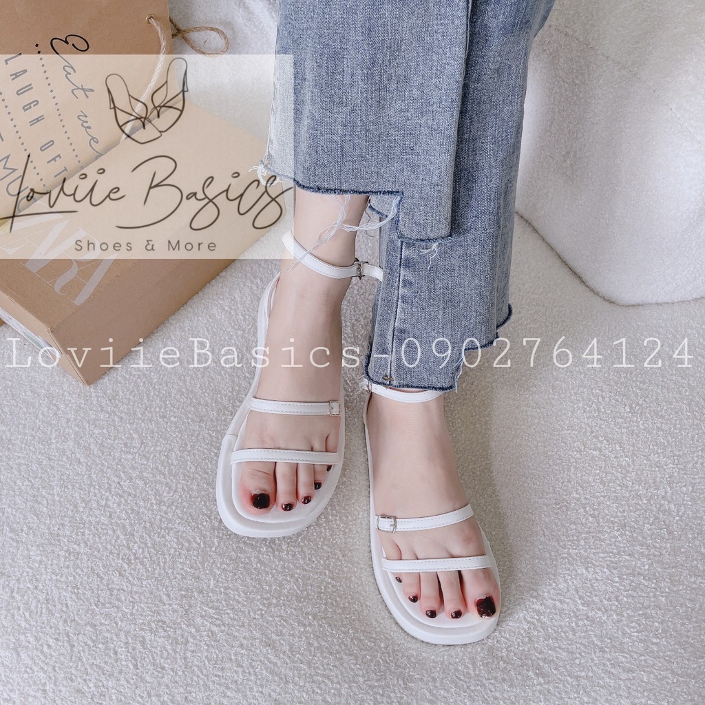 SANDAL XUỒNG LOVIIE BASICS - GIÀY THỜI TRANG PHONG CÁCH NỮ TÍNH QUAI NGANG CHÉO ĐẾ BẰNG - S220720 S220833