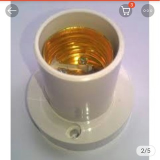 Đuôi bóng đèn E27 ngồi tường.