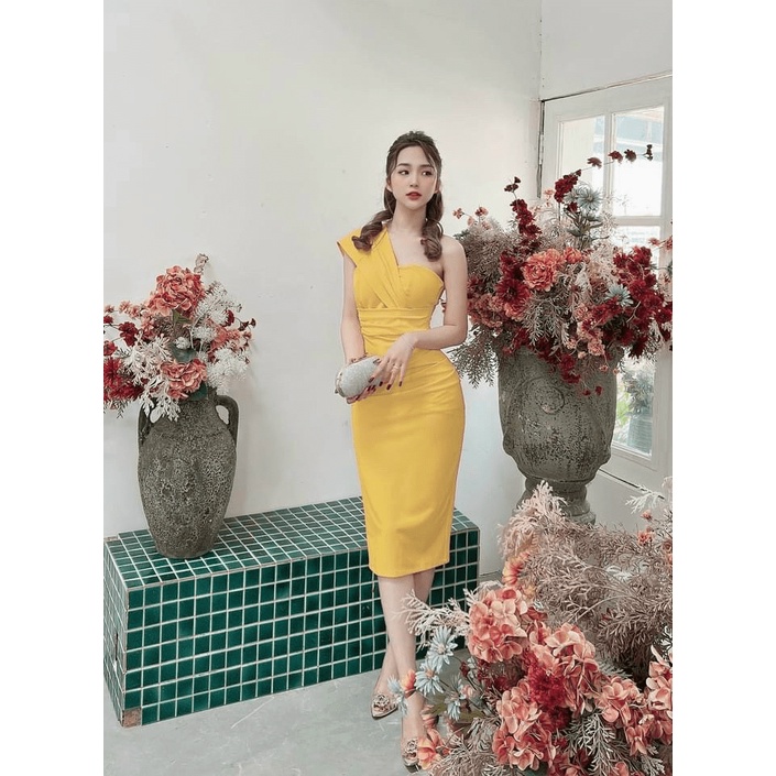 Đầm Body Nữ Lệch Vai Chất Umi Có Mút Ngực 4 Màu Dễ Chọn Mặc Đẹp Tôn Dáng [NEW UNISEX]