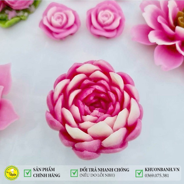 Khuôn silicon sen ngọc làm bánh rau câu kẹo dẻo sáp nến