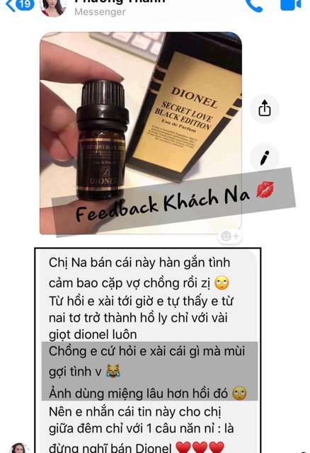 Nước hoa cô bé - nước hoa gợi tình - nước hoa vùng kín - Dionel