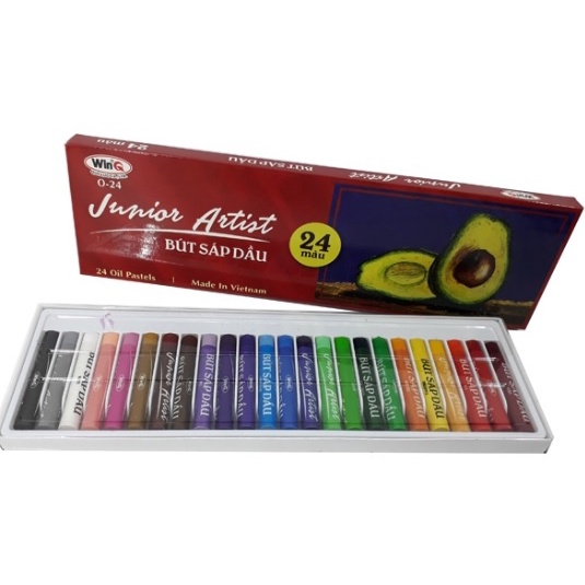 Bút Sáp màu dầu Junior Artist WinQ 16 Màu O-16, 24 Màu O-24 - 1 hộp