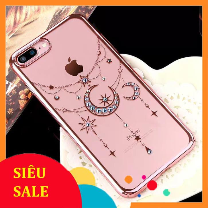 [Đồng giá 5K] Xả kho toàn bộ ốp dẻo trong đính đá thời trang IPhone 7/7plus, 8/8Plus