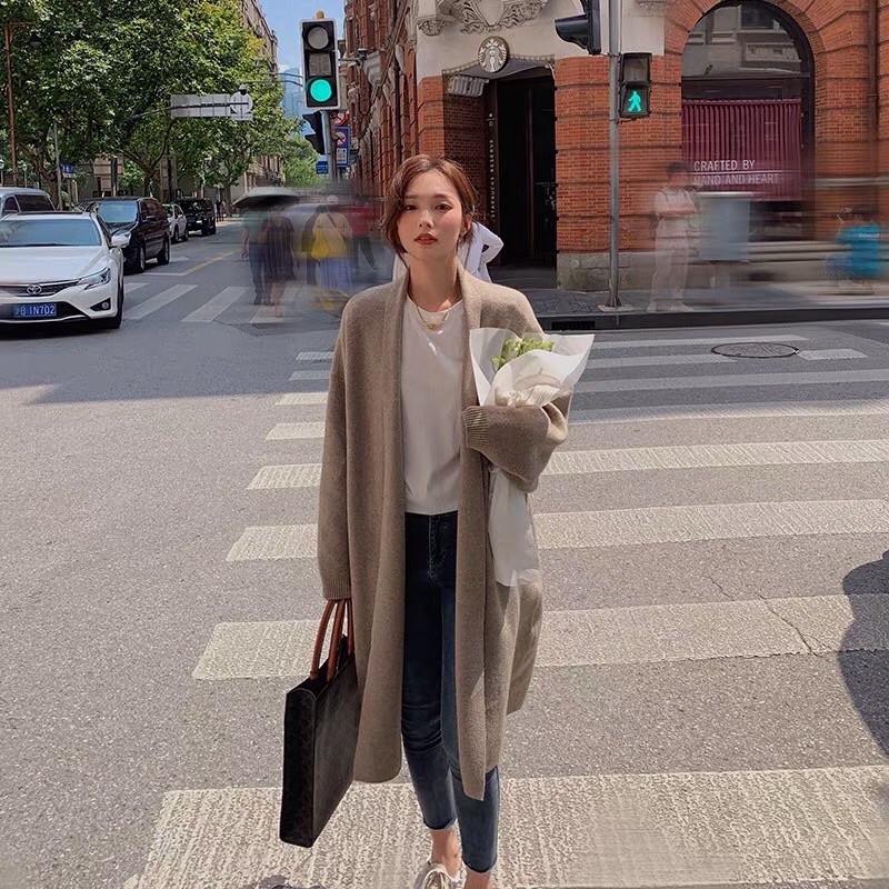 Cardigan dáng dài len mịn ( size đến 2Xl) | BigBuy360 - bigbuy360.vn