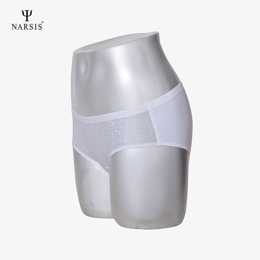 Quần lót nữ seamless Narsis K8033 ép ren màu trắng