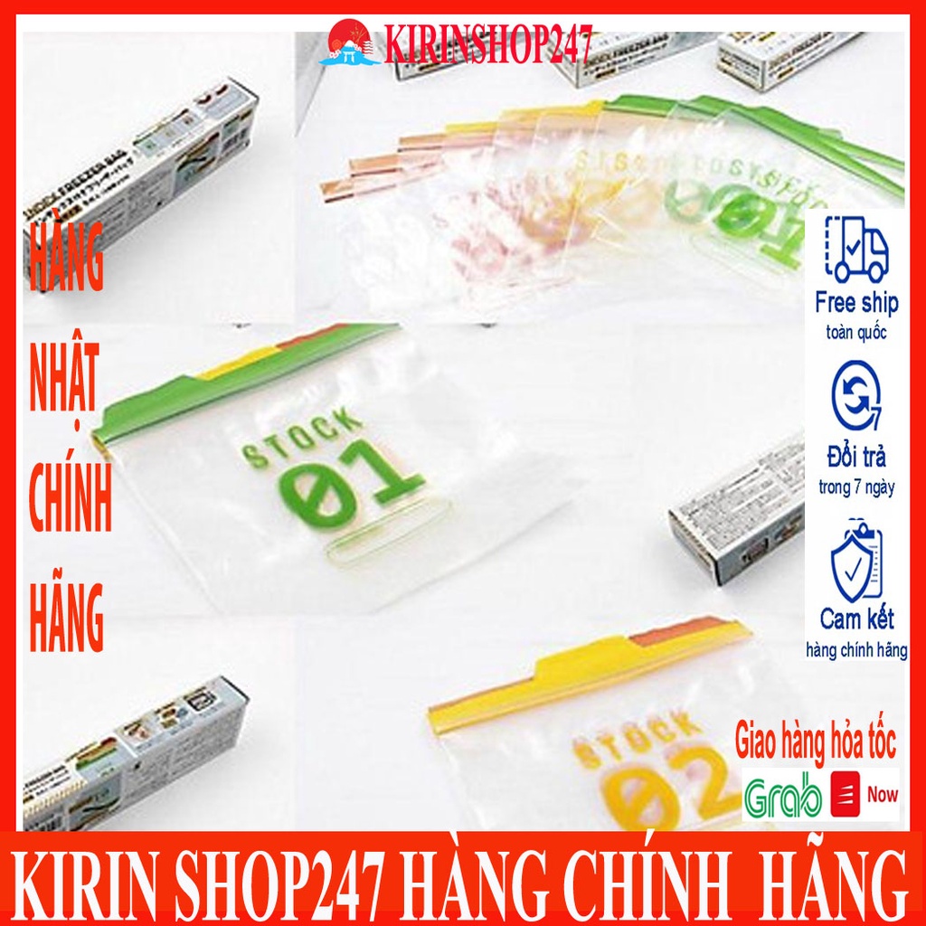 Set 9 túi zip đựng thực phẩm (mẫu mới) Hàng Nhập Khẩu Từ Nhật