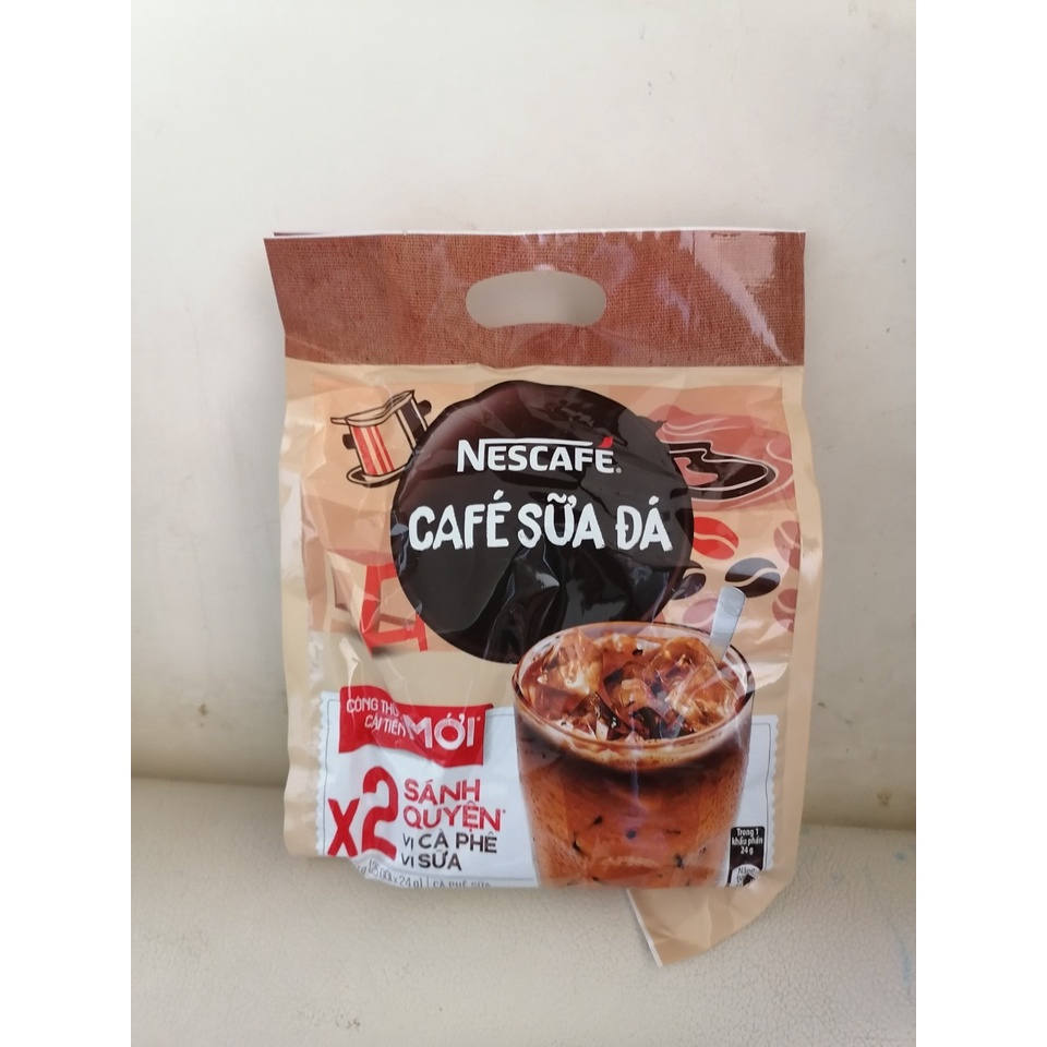 Cà phê sữa đá Nescafe túi 25 gói