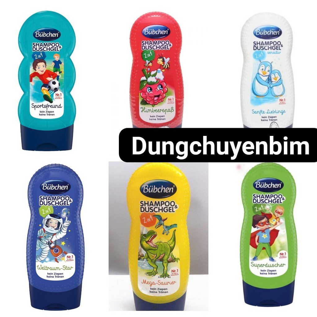 [sale99]Sữa tắm gội cho bé Bubchen đủ hương 230ml nội địa Đức