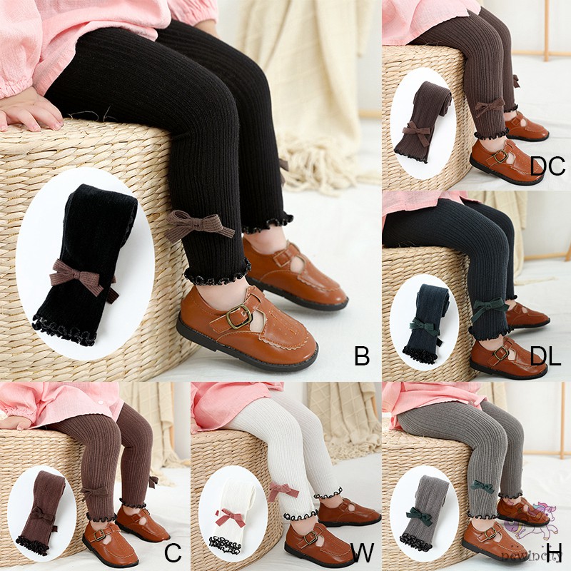 Quần Legging Đính Nơ Xinh Xắn Dành Cho Bé Gái