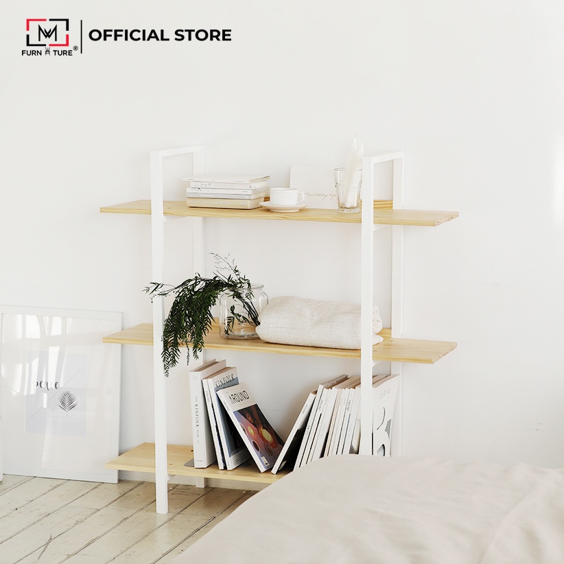 Kệ sách trang trí đa năng Hàn Quốc 345 tầng nhiều màu - B bookshelf - thương hiệu MW FURNITURE